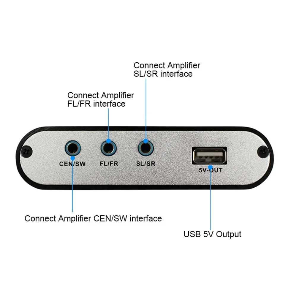 YKSO 5.1 CH Audio Decoder SPDIF Coaxial to RCA DTS AC36CH Digital Audio Converter LPCM To 5.1 Analog Converter            (1)