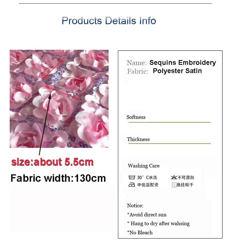 1 ярд 3D атласная Свадебная Цветочная кружевная ткань с блестками, ширина 130 см, декоративная фотография фон цветок лоскутное шитье Diy ткань
