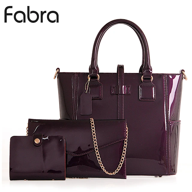 Fabra New Patent Leather Women Messenger Bags Tote Bag Handbags Fabra New Patent Leather Women Messenger Bags Tote Bag Handbags Brands Lacquered Red