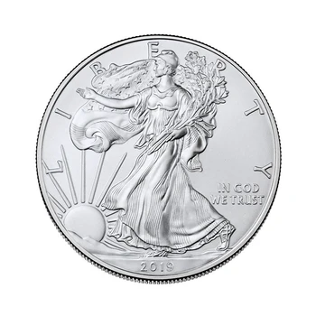 

2019 New Toys Silver Goddess of Liberty 1 US Dollar Eagle Coins Commemorative Collection Coin 2019
