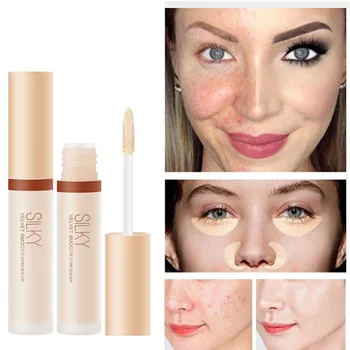 

1 Pcs Makeup Brushes Foundation Full Coverage Liquid Concealer Convenient Eye Concealer Cream Waterproof Base Cosmetic Concealer