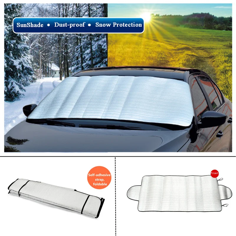 

Car Snow Protection Windshield Cover 150*70 CM Sunshade Front Windshield Snow and Frost Protect Shade Covers Auto Products