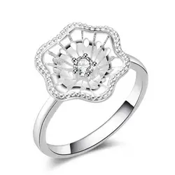 Радуга Jewel Обручение aaaaa кубический циркон мода Кольца реальные 925 серебро обручальное кольцо Свадебные украшения для женщин #140