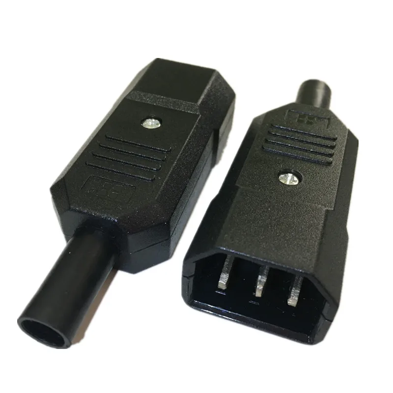 

AC Power Plug 250V IEC 320 C14 3 Pin Male Plug Power Adapter,1 pcs
