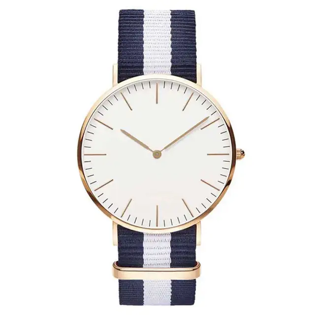 Fashion England trend simple canvas nylon strap watches fashion female student Q Fashion England trend simple canvas nylon strap watches fashion female student Q