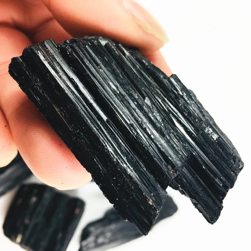 Горячая Распродажа натуральный черный турмалин Schorl рейки целебная энергия целебный драгоценный камень как коллекция