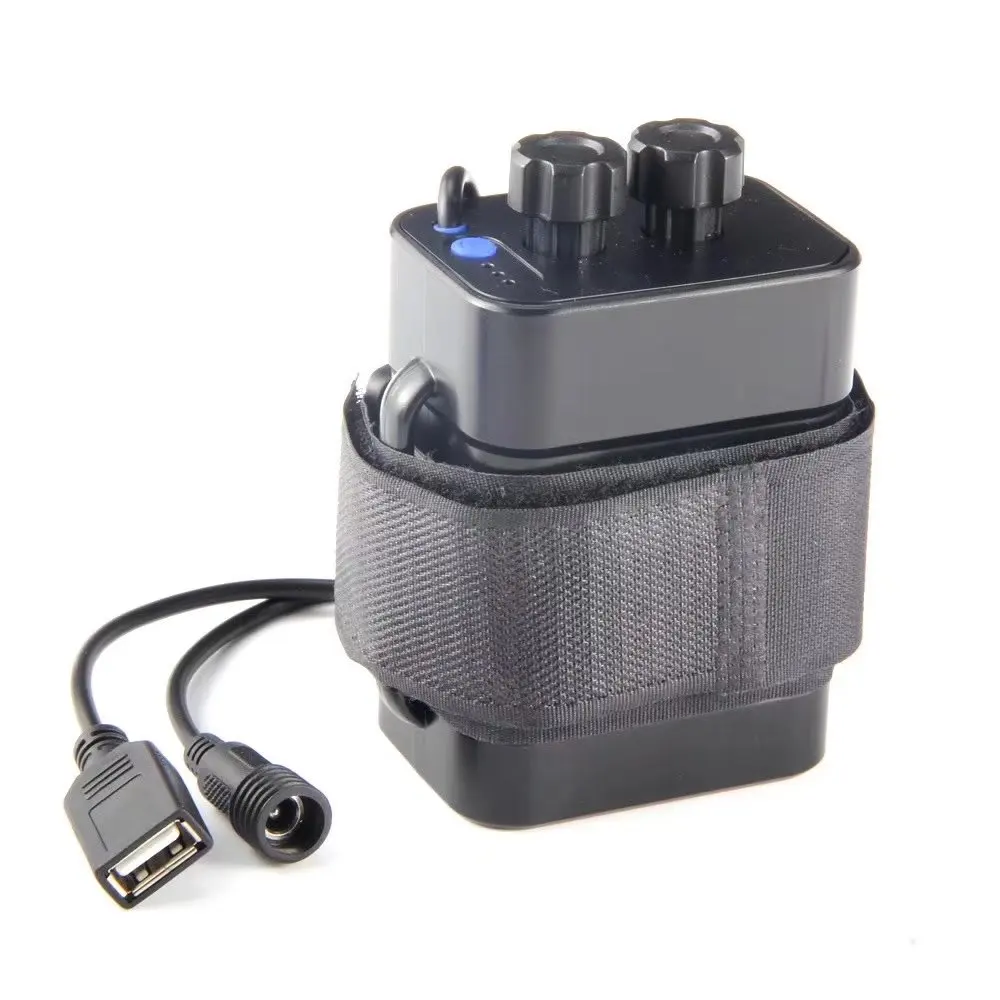 DC 8.4V USB 5V 6 x 18650 Water Resistant Battery Pack Case House Cover Box For Bike Headlight Bicycle Light Lamp & Phone
