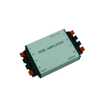 

1X New design aluminum shell RGB Amplifier DC12-24V input free shipping