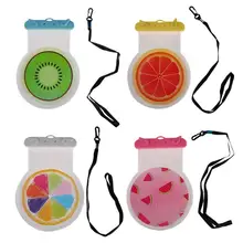 Летняя Милая тема фруктов водонепроницаемый клапан Тип сумка для плавания Универсальный 6 дюймов сенсорный экран для смартфона сумка чехол для телефона контейнер