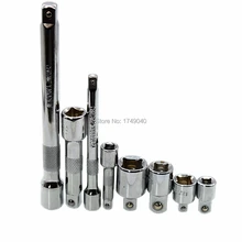 Разъем храповый инструмент 1/" 3/8" 1/" квадратный шуруповёрт редуктор преобразователя адаптер 1/4" 3/" приводной ключ удлинитель головки стержня 8 шт. в комплекте