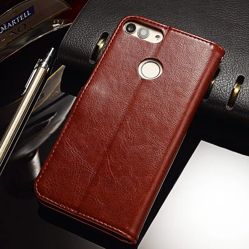 TOMKAS Wallet Case For Huawei P Smart Cover Case Enjoy 7s Vintage Leather Flip Phone Bag Coque Cover For Huawei P Smart Cases (2)