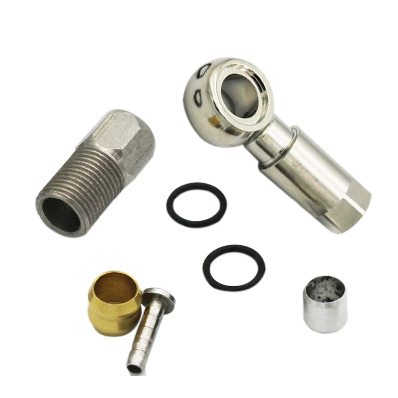 cheap 1 Set Bicycle Tubing Fittings BH90 Components for SLX XT Parts Hydraulic Disc Brake Hose Oil Tube