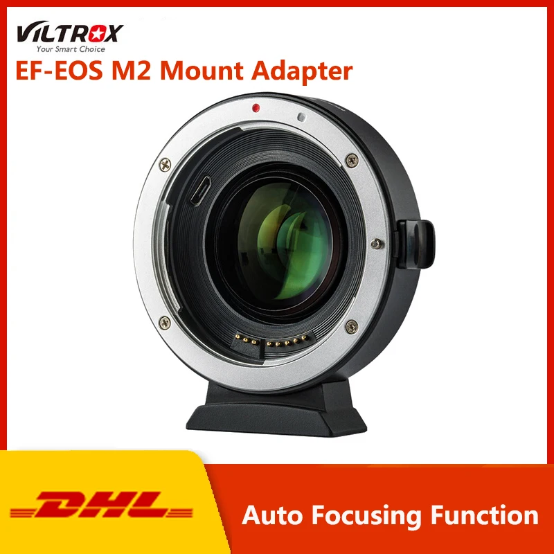 

Viltrox EF-EOS M2 Mount Adapter for Canon EF Series Lenses for Canon EF lens to EOS M5 M6 M50 Camera Accessories Lens Adapter