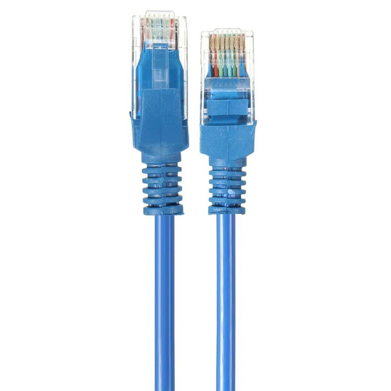 

100cm RJ45 Network Cable CAT 5 Male to Male Internet Ethernet Cables Flat Computer RJ45 Patch LAN Wire Cord Cable Lead Crystal