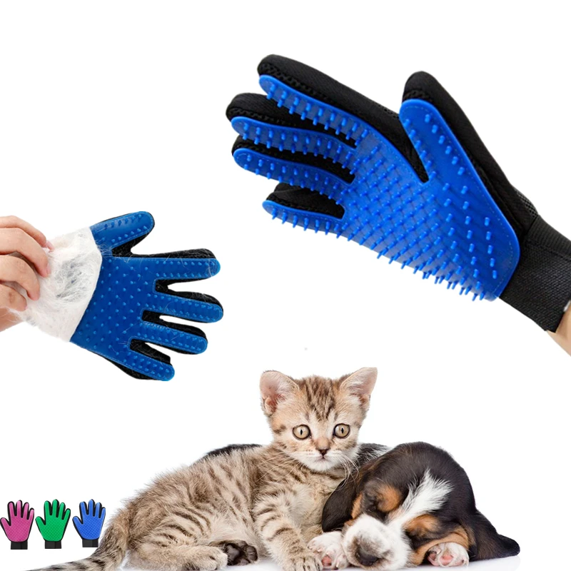 Pet Grooming Glove for Cat Brush Comb Cat Hackle Pet Deshedding Brush Glove for Animal Dog Pet