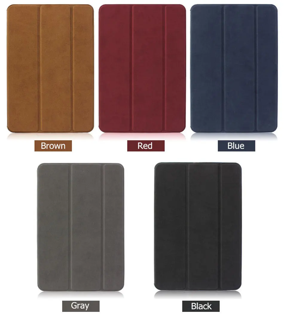 BGR Tablets Case For iPad 9.7 2017 2018 Smart Wake Sleep Stand Ultra-thin Folding PU Leather Flip Cover Pouch 9.7 Case for iPad-33