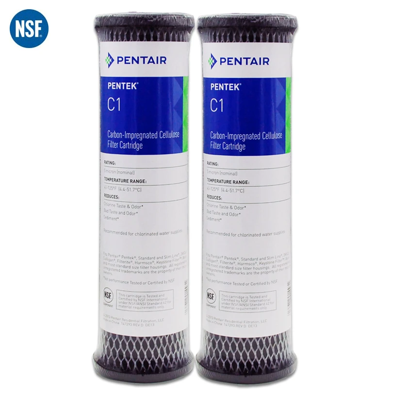 Pentek Activated Carbon Impregnated Cellulose 5 micron Water Filter