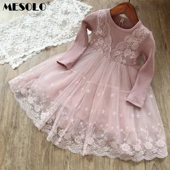 

2018 autumn and winter girls dress casual long-sleeved children's dress girls autumn cute princess dress
