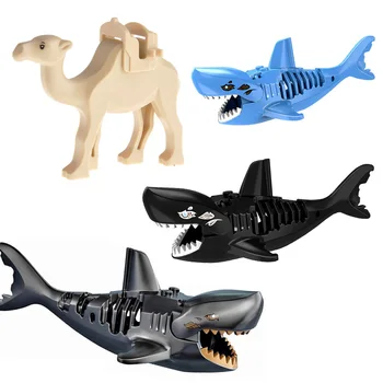 

DIY Mini Building Block Animal Camel Shark Bricks Model Children Educational Toy