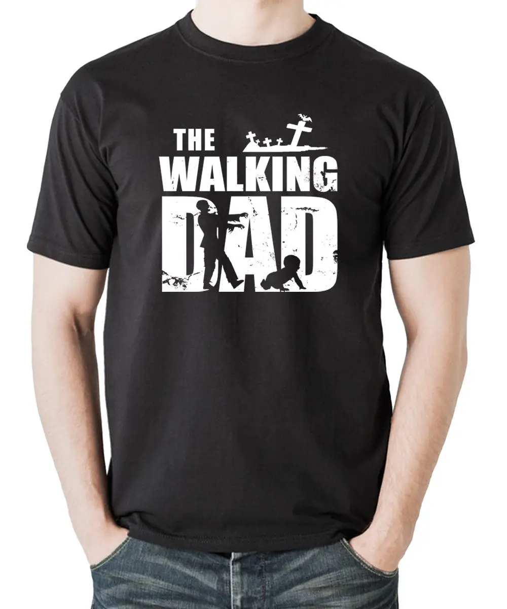 Halloween T-Shirt Gifts for Father The Walking Dad Shirt Gift Style Round Teer Custom Jersey t shirt new | Мужская одежда