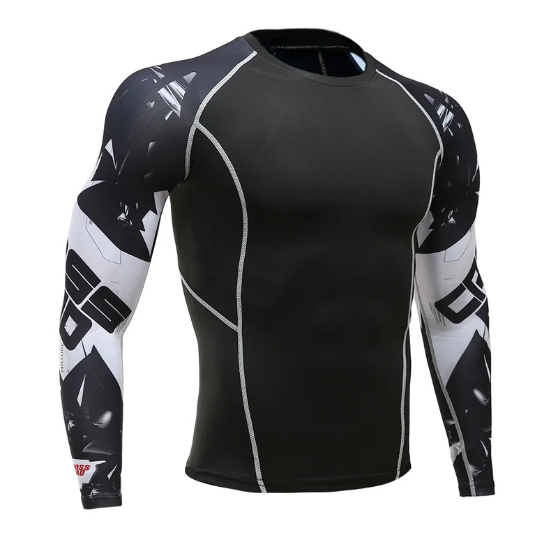 Дамский костюм термобелье Фитнес Спортивная одежда для тренировок компрессионные колготки для бега спортивные костюмы спортивный костюм женский комплект S-4XL - Цвет: sportsuits t shirt 1