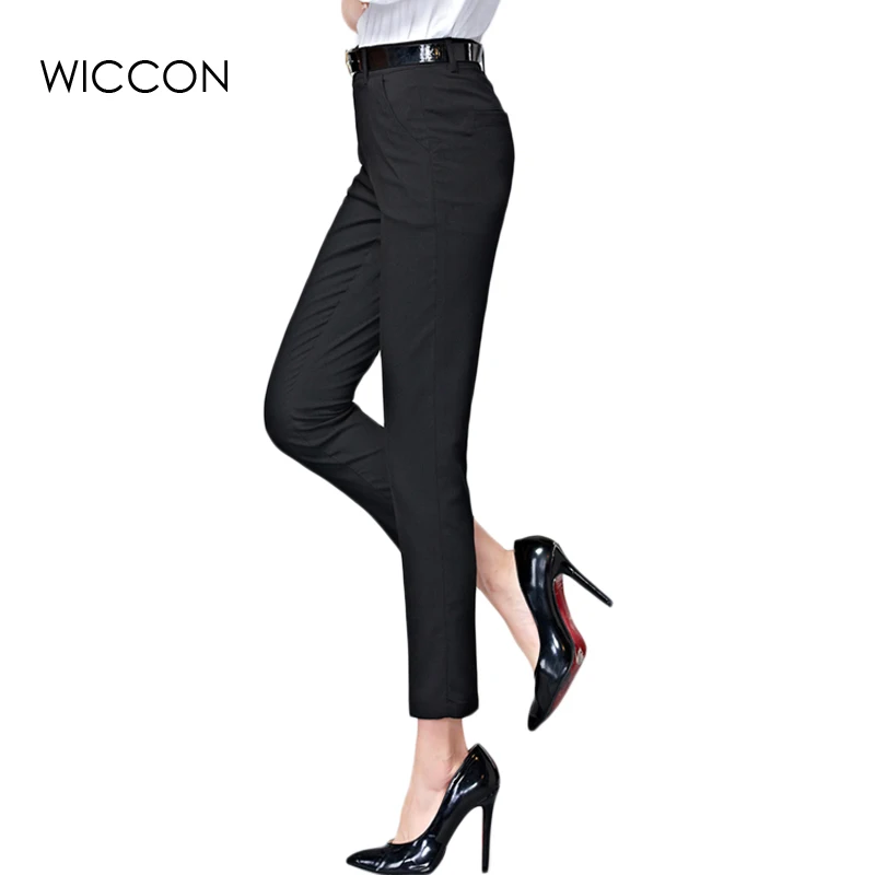high waist pencil pants