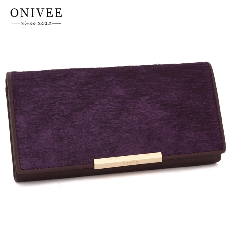 

ONIVEE Brand Soft Leather Long Women Wallet Change Hasp Clasp Purse Clutch Money Phone Card Holder Female Wallets G4131#