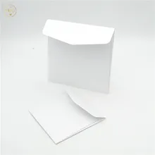 Бумажный белого цвета с жемчугом лазерной резки пустой Свадебный конверт