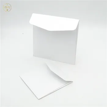 

White pearl paper laser cut blank wedding envelope