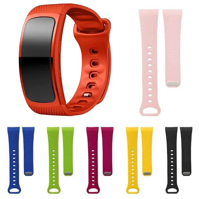Ремешок для часов силиконовый Samsung Gear Fit2 длина 18 см SM R360|Ремешки часов| |