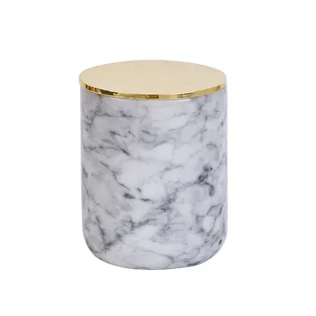 

Marble Candle Jar with gold lid home decor candle holders decorative candle stand wedding party decor luxury candle stand