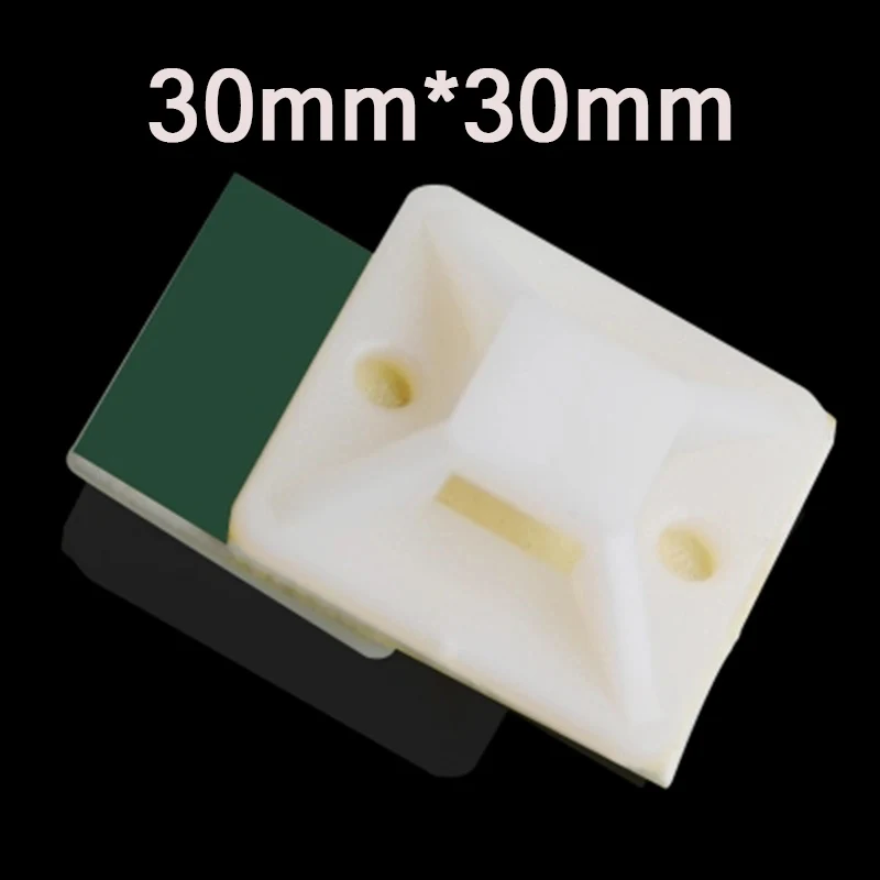 30mm * 30mm grün kleber typ Halterung Kunststoff Selbst Adhesive Kabelbinder  Montieren Basis krawatte Halter kabel positionierung festen sitz 50 stücke  - AliExpress