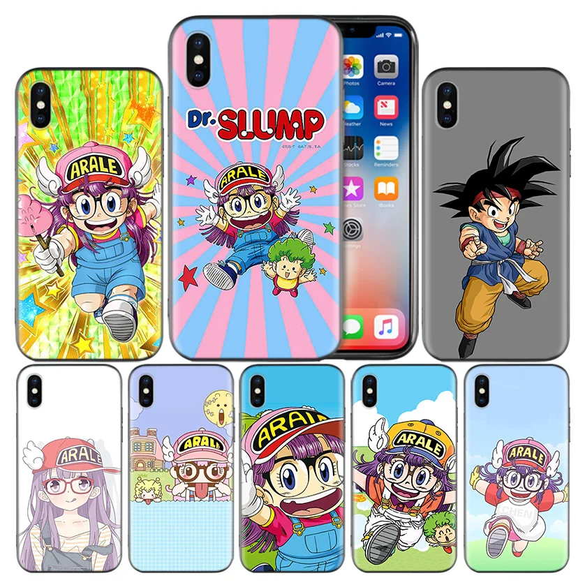 

Dr. Slump Arale Frosted Fundas Back Case For Apple iPhone 7 8 6 6S Plus X XS MAX XR 5 5S 5C SE 10 Ten Protective Cover Coque