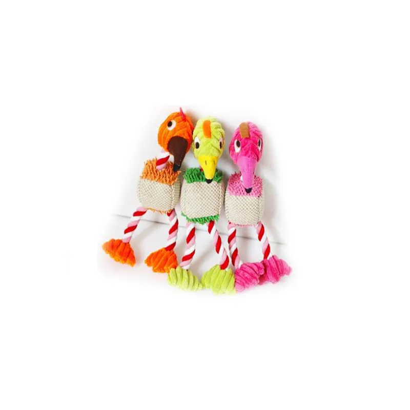 

Plush Bird Cotton Rope Dog Toy Pet Puppies Squeaky Chew Toy