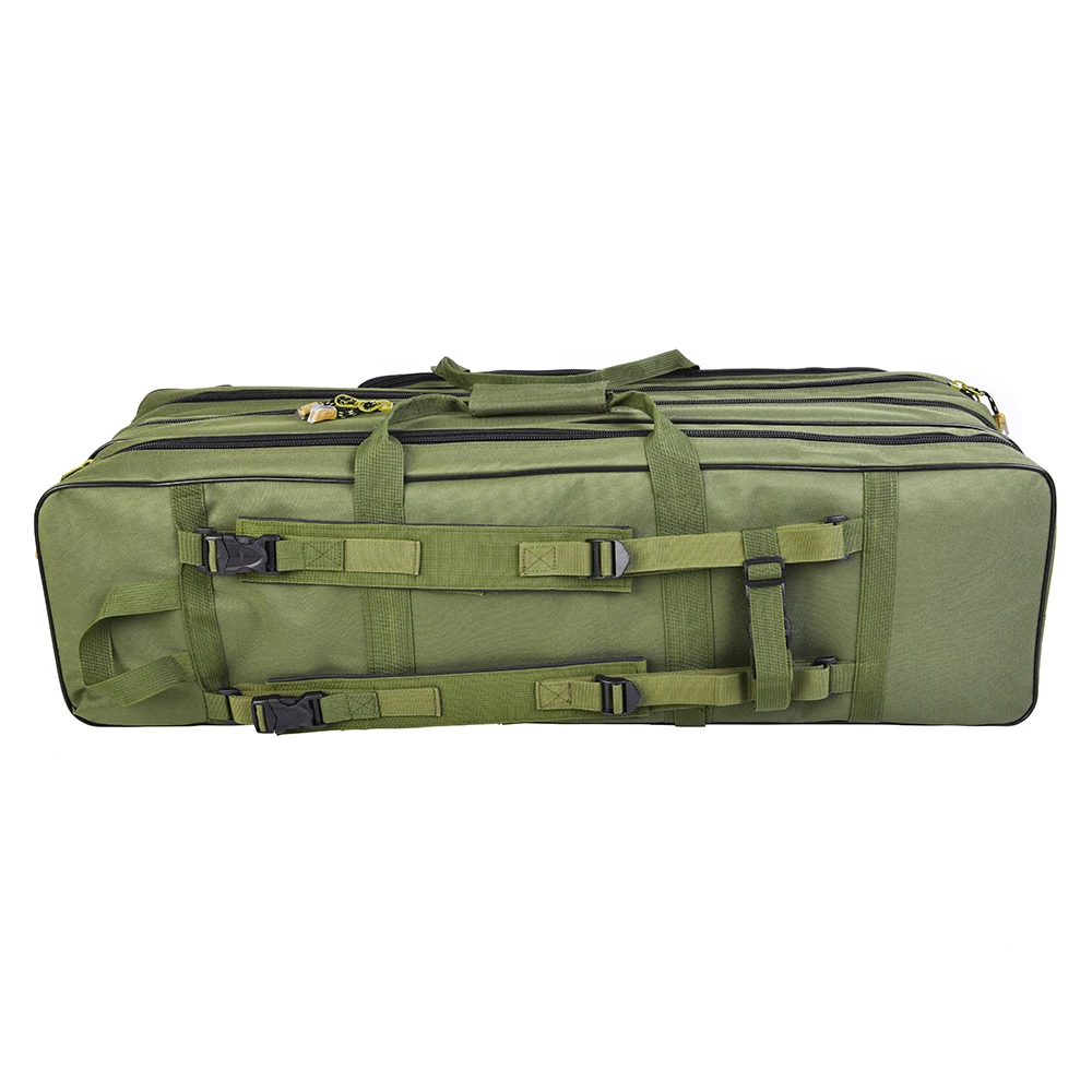 

Outdoor 3 Layer Fishing Bag Backpack 80cm/100cm Fishing Rod Reel Carrier Bag Fishing Pole Tackle Bags Pouch Holder