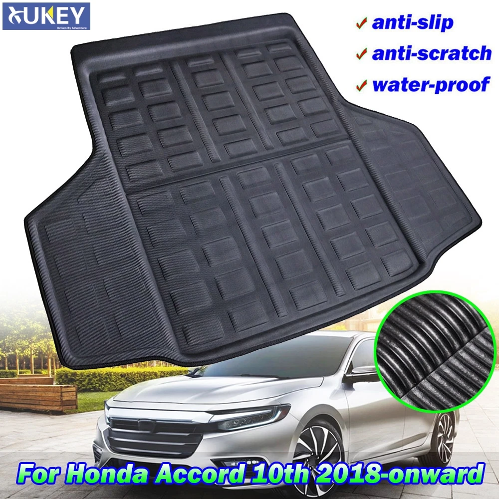 

Tailored Cargo Liner For Honda Inspire Accord 10th Generation 2018 2019 2020 Black Rear Trunk Boot Cargo Tray Mat Floor Carpet