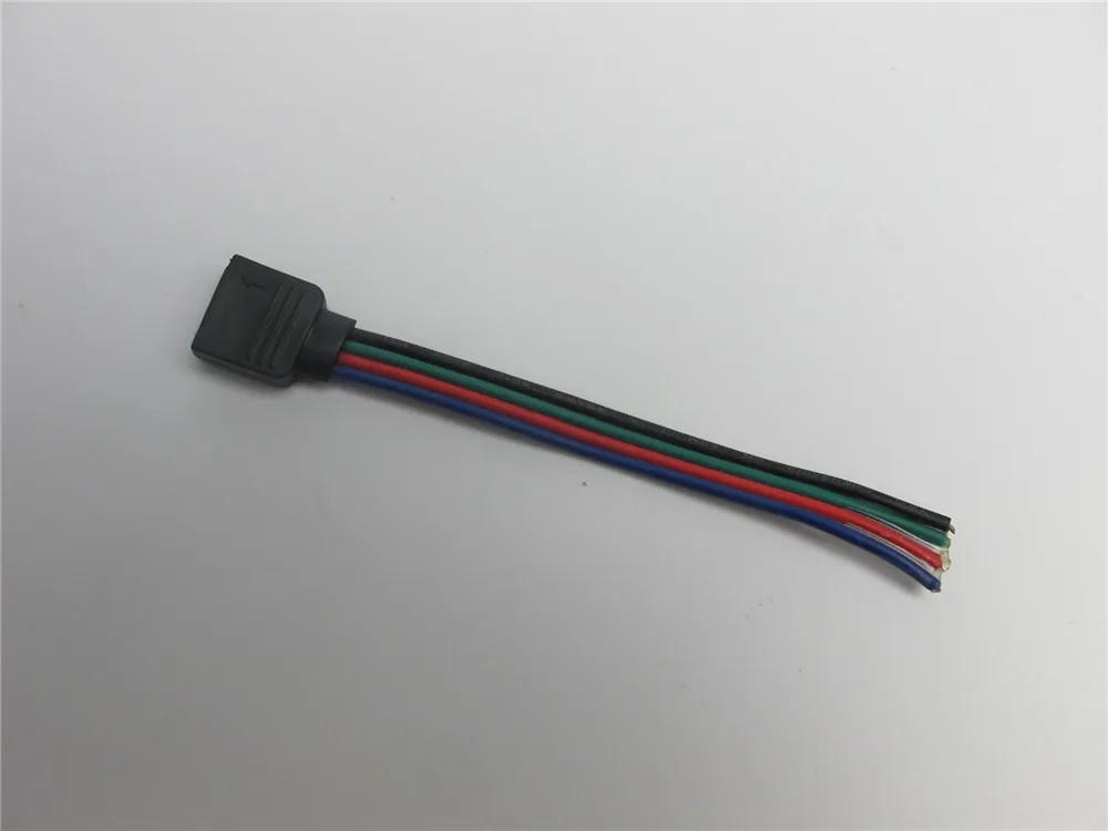 10 мм 4 контактный RGB светодиодный разъем гнездовой для 5050/3528/2835 ленты 5 шт./лот