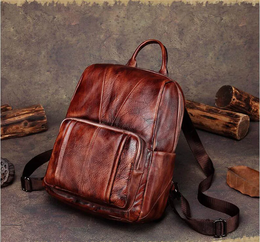Женский рюкзак из натуральной кожи, рюкзак для отдыха и путешествий, Женский брендовый кожаный рюкзак, Модные Качественные Женские сумки