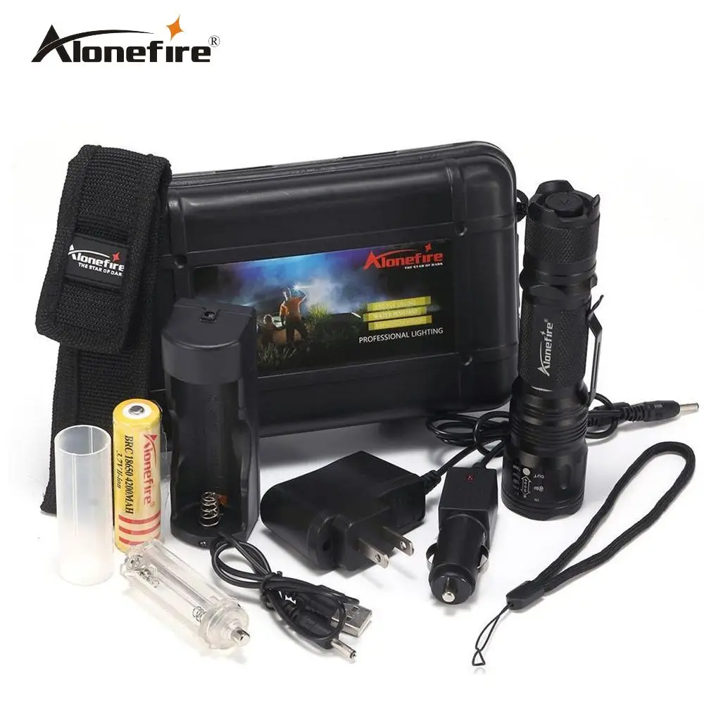 

Alonefire TK105 CREE XP L V60 LED Aluminum high power Zoom Flashlight Torch Tactical hike lamp AAA 18650 rechargeable battery