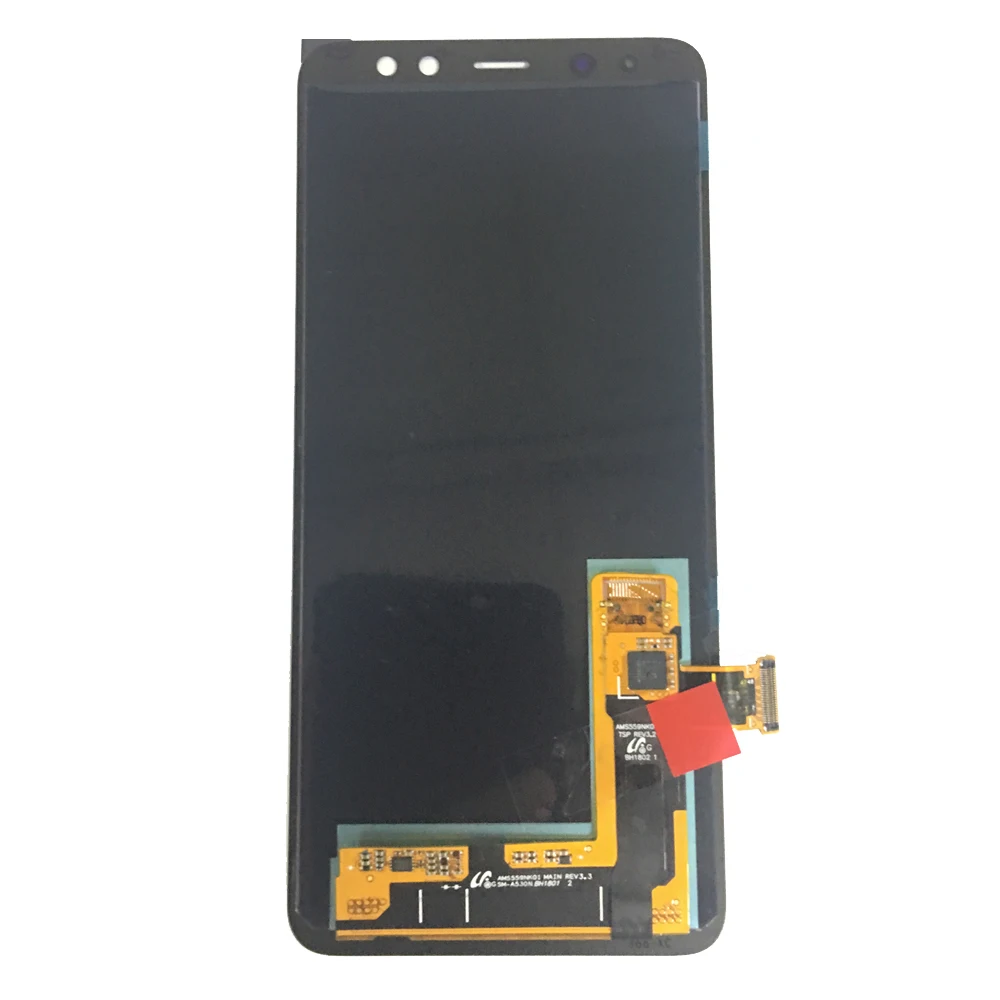 Супер Amoled ЖК дисплей для SAMSUNG GALAXY A8 2018 A530 сенсорный экран дигитайзер сборка 100%