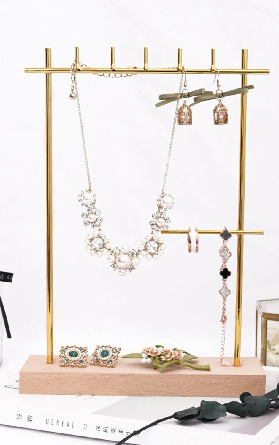 

Деревянные ювелирные изделия ожерелье браслет стенд