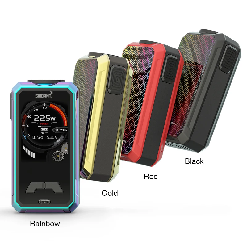 Günstig Neue 225 W Smoant Charon Mini TC Box MOD mit 2,0 Zoll TFT Bunten Bildschirm   VW TC Kurve modus Keine 18650 batterie VS Smoant Cylon