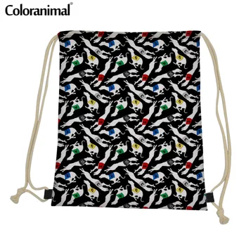 

Coloranimal Drawstring Bag Cute Puppies Whippet Dog Print Travel Storage Bag Gym Sack for Men Boys Girl Mochila Backpack Female