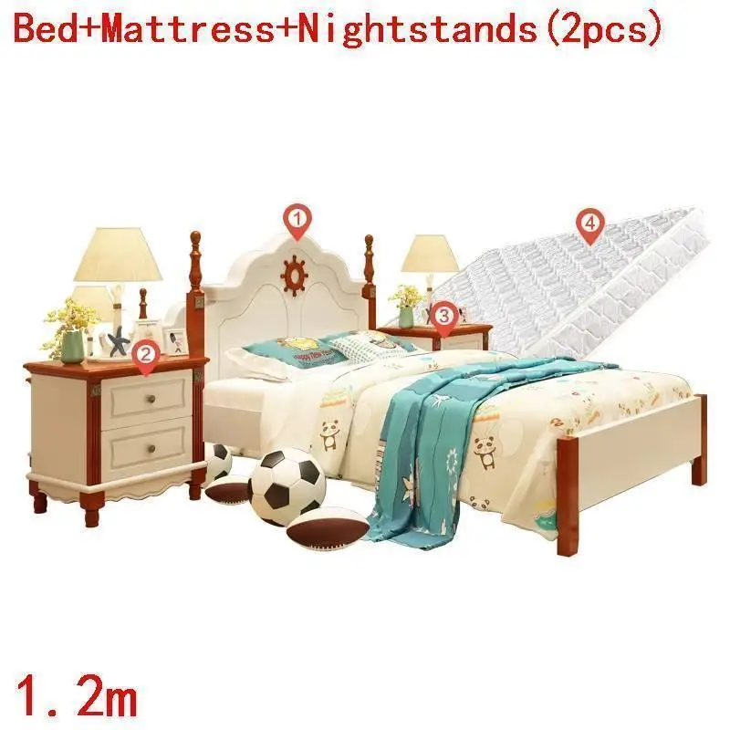 Mebles Dla Dzieci детская кроватка kinderbett Hochbett Litera Muebles De Dormitorio спальня Cama Infantil деревянная детская мебель кровать - Цвет: Version V