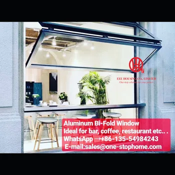 

Modern aluminum folding window,cafe window,shop window,store window,bifold window,bifolding window,bi-fold window