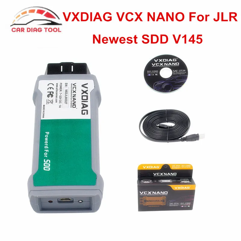 VXDIAG VCX NANO для JLR SDD V145 программное обеспечение с Оффлайн инженер версия нескольких