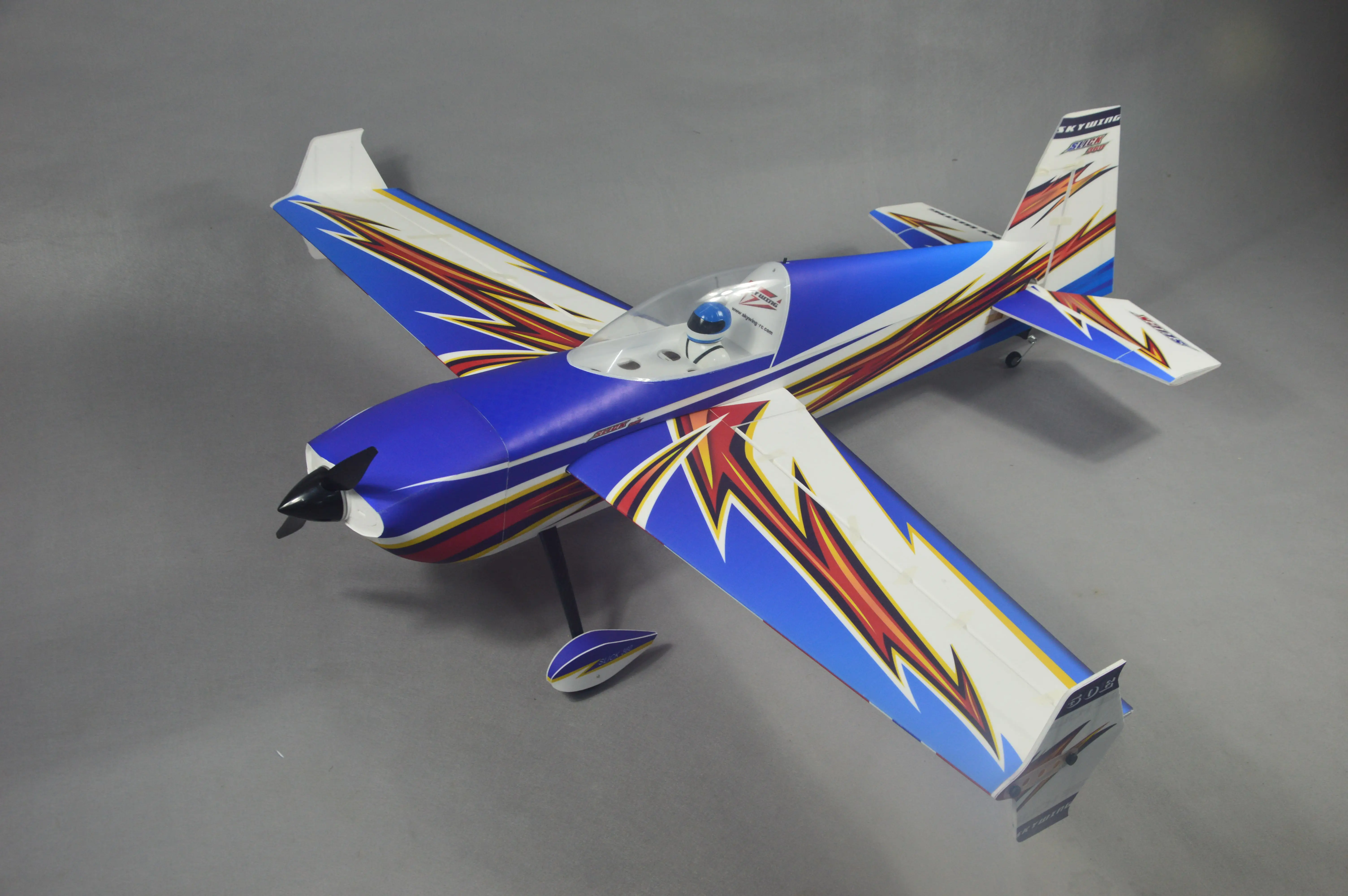 SKYWING PP материал самолет RC 3D самолет радиоуправляемая модель для хобби игрушки размах крыльев 55 дюймов 50E SLICK360 3D самолет комплект