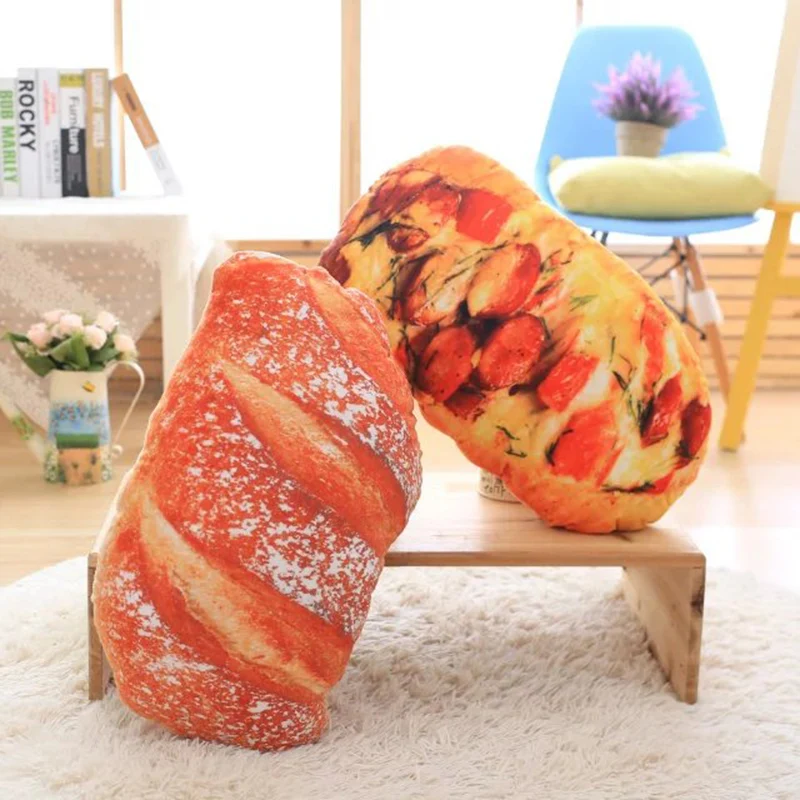 Французского хлеба Длинная форма плюшевые подушки игрушка хлеб декоративные диван стул подушки Имитация Плюшевые игрушки 50/70 см