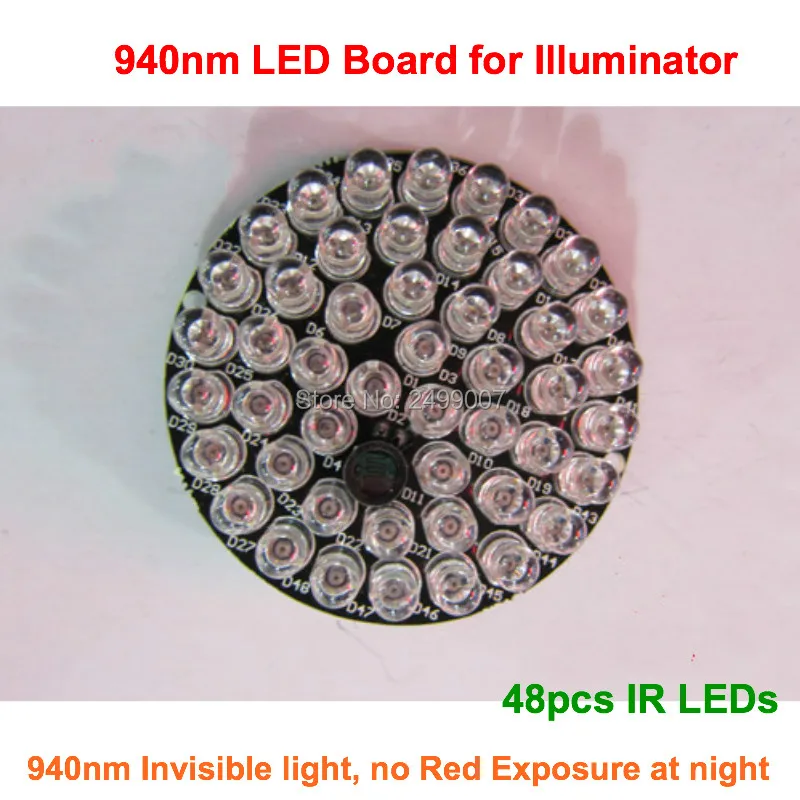bilder für 2 stücke f5 48 stücke leds 940nm ir infrarot lichter led-platine für dome typ cctv ir strahler lampe, No red exposition bei nacht bilder für 2 stücke f5 48 stücke leds 940nm ir infrarot lichter led-platine für dome typ cctv ir strahler lampe, No red exposition bei nacht