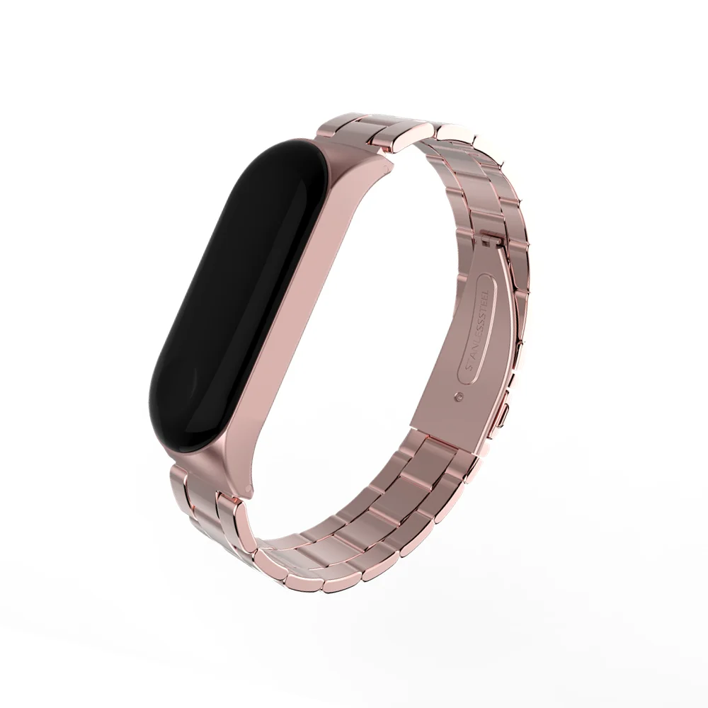 

New Mi Band 3 Bracelet wrist strap Mi band3 Smart Band Strap MiBand3 Wristband black Metal for xiaomi Mi Band 3 Strap